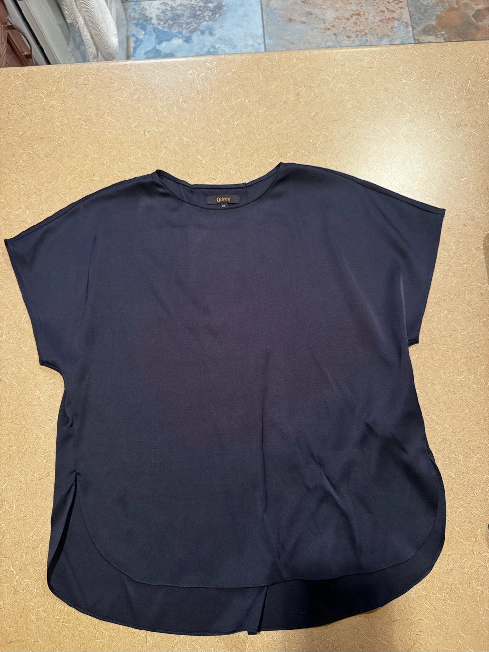 NWOT Quince Silk Shirt